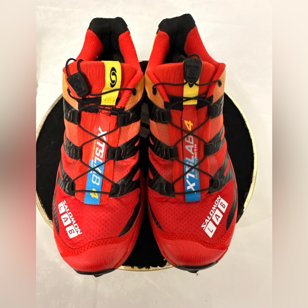 Salomon Red and Black Trail Running Shoes